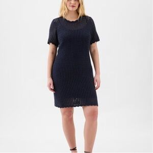 GAP crochet style navy dress/cover up size small